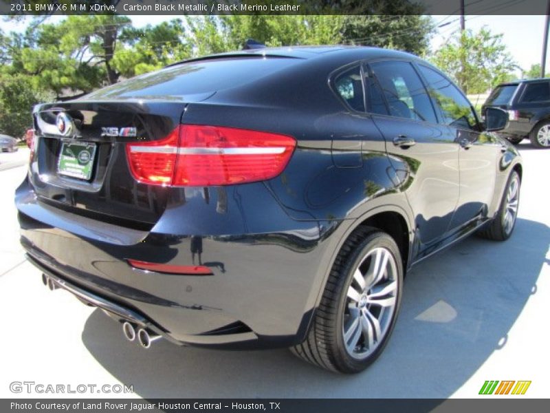 Carbon Black Metallic / Black Merino Leather 2011 BMW X6 M M xDrive