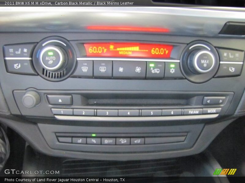 Carbon Black Metallic / Black Merino Leather 2011 BMW X6 M M xDrive