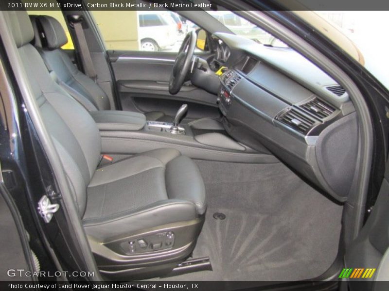 Carbon Black Metallic / Black Merino Leather 2011 BMW X6 M M xDrive