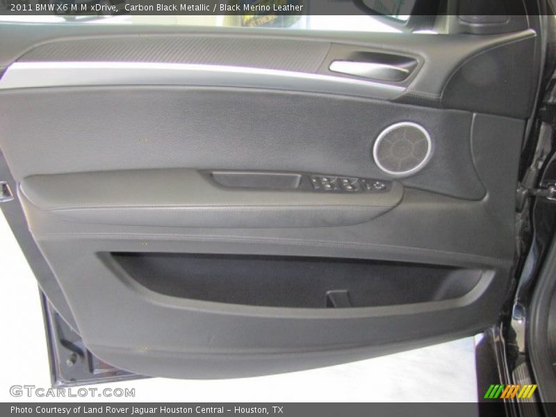 Carbon Black Metallic / Black Merino Leather 2011 BMW X6 M M xDrive