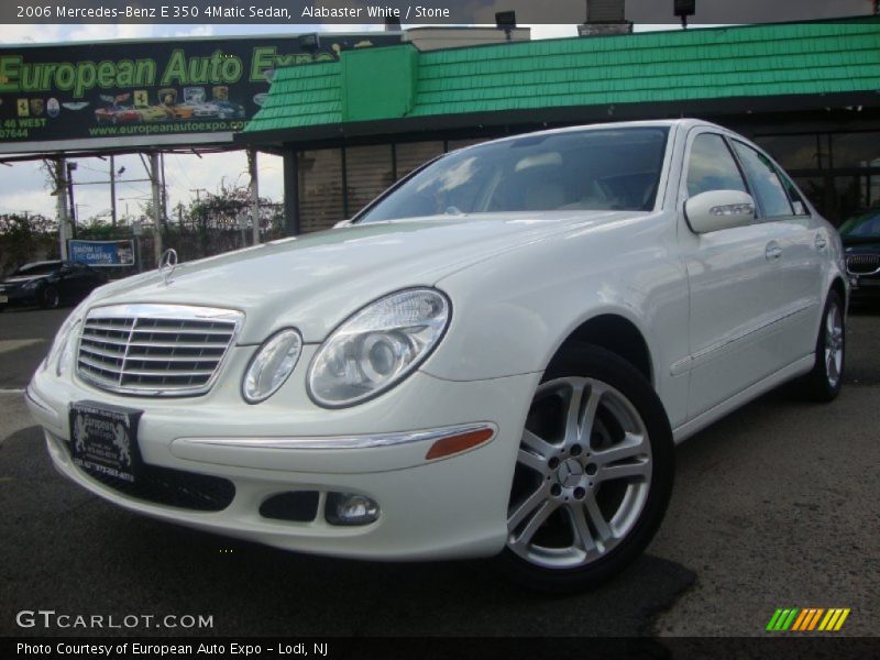 Alabaster White / Stone 2006 Mercedes-Benz E 350 4Matic Sedan