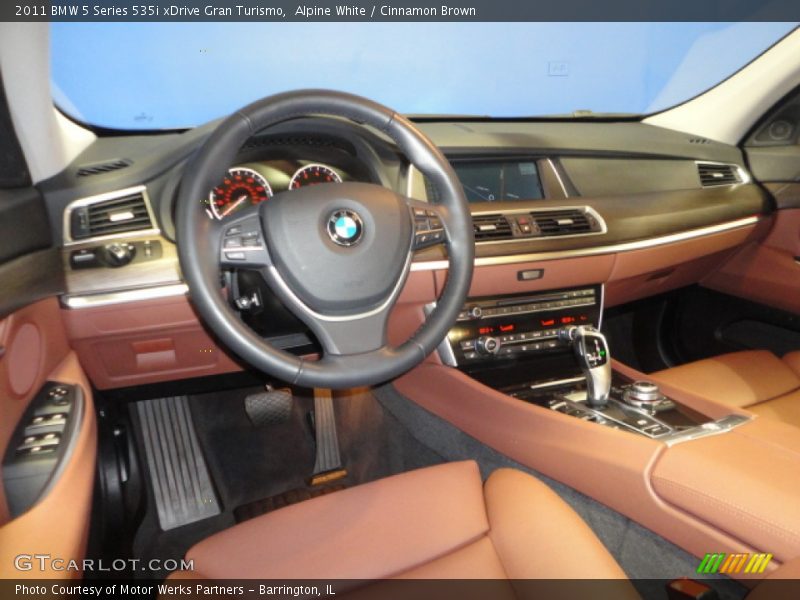 Alpine White / Cinnamon Brown 2011 BMW 5 Series 535i xDrive Gran Turismo
