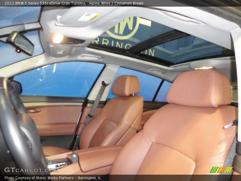 Alpine White / Cinnamon Brown 2011 BMW 5 Series 535i xDrive Gran Turismo