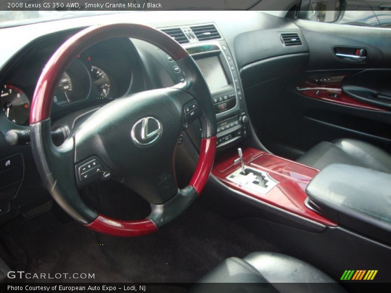 Smoky Granite Mica / Black 2008 Lexus GS 350 AWD