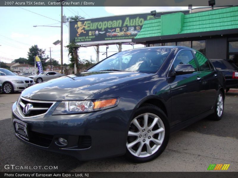 Carbon Gray Pearl / Ebony 2007 Acura TSX Sedan
