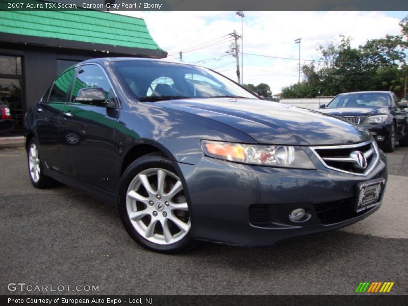 Carbon Gray Pearl / Ebony 2007 Acura TSX Sedan