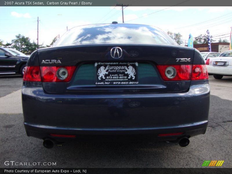 Carbon Gray Pearl / Ebony 2007 Acura TSX Sedan