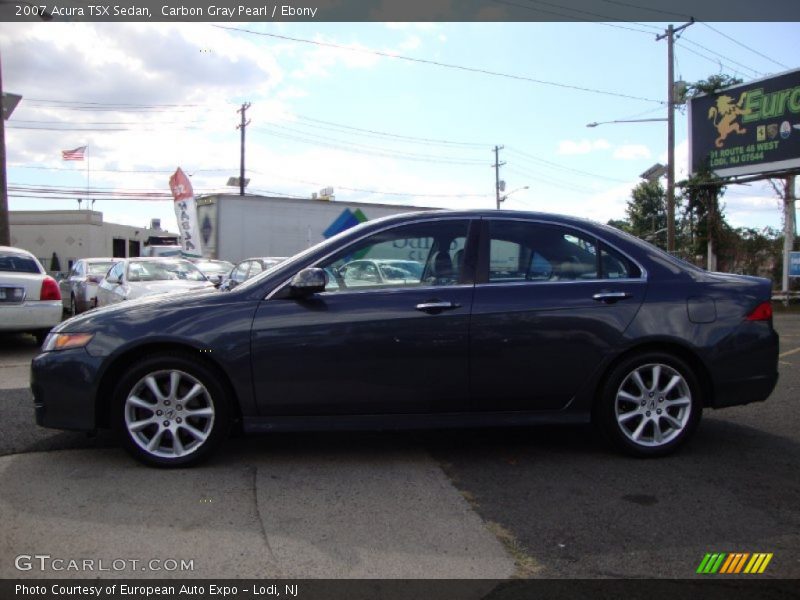 Carbon Gray Pearl / Ebony 2007 Acura TSX Sedan