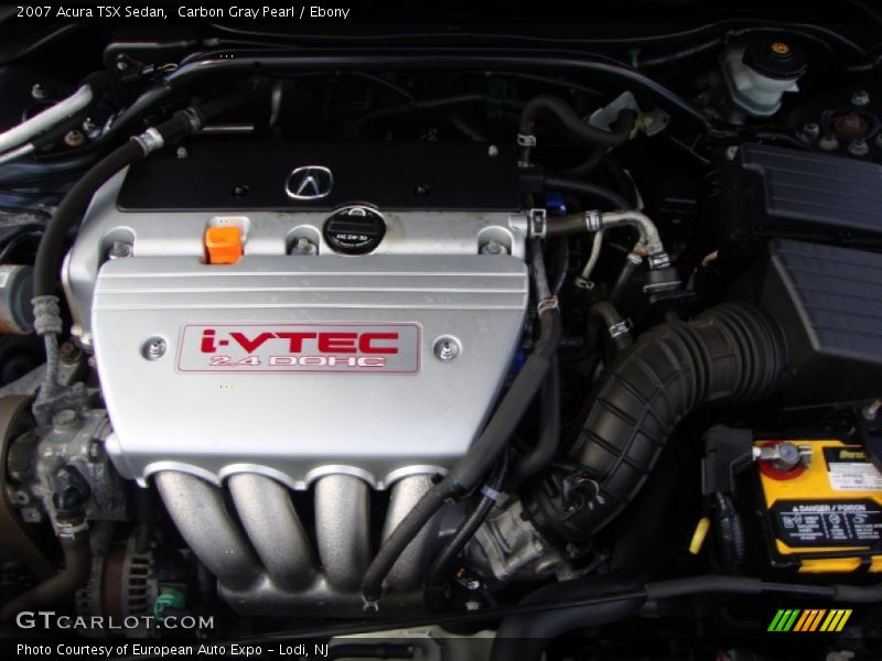 Carbon Gray Pearl / Ebony 2007 Acura TSX Sedan