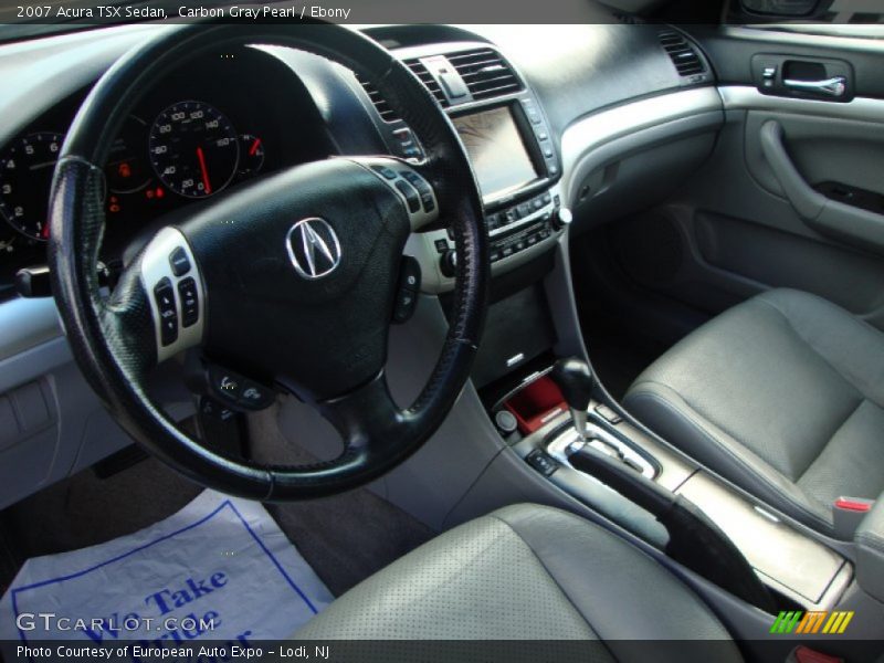 Carbon Gray Pearl / Ebony 2007 Acura TSX Sedan