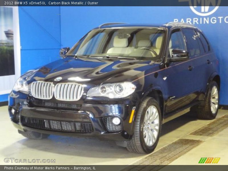 Carbon Black Metallic / Oyster 2012 BMW X5 xDrive50i