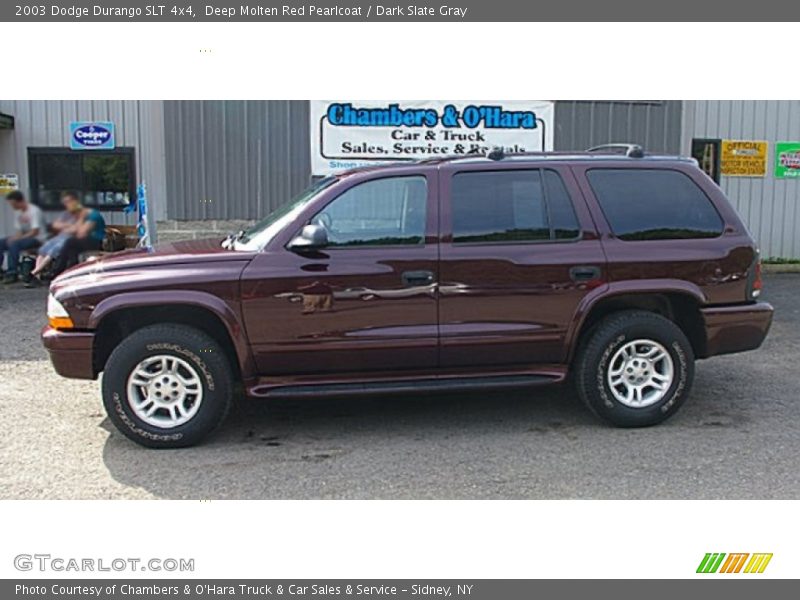 Deep Molten Red Pearlcoat / Dark Slate Gray 2003 Dodge Durango SLT 4x4