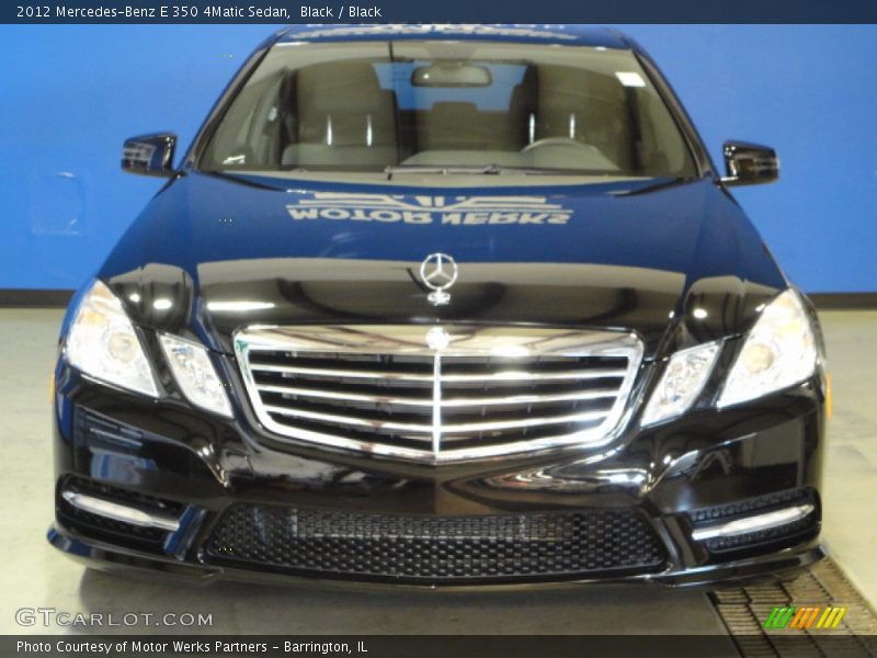 Black / Black 2012 Mercedes-Benz E 350 4Matic Sedan
