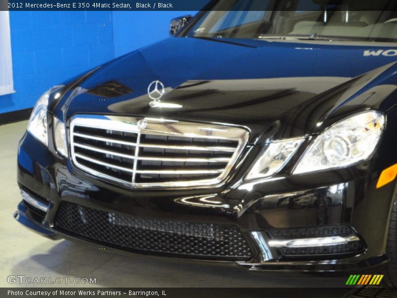 Black / Black 2012 Mercedes-Benz E 350 4Matic Sedan