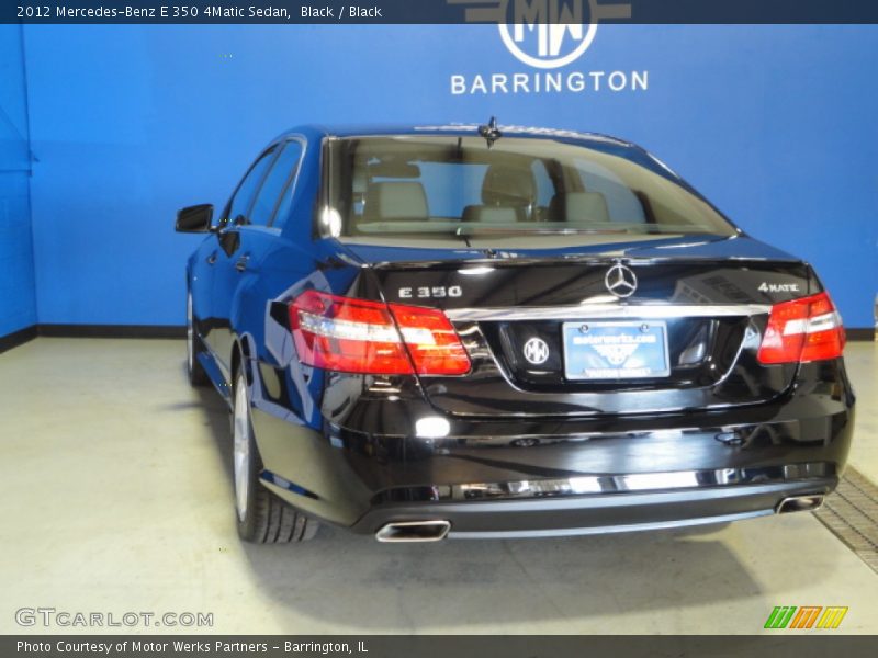 Black / Black 2012 Mercedes-Benz E 350 4Matic Sedan