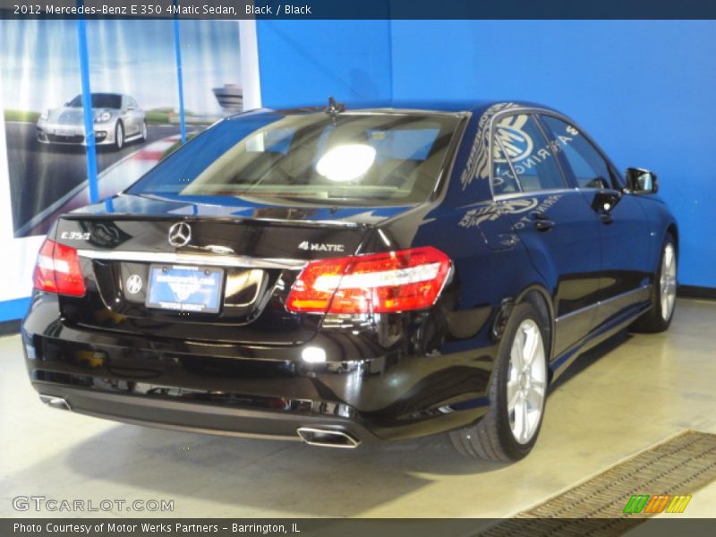 Black / Black 2012 Mercedes-Benz E 350 4Matic Sedan