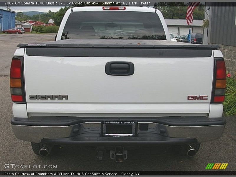Summit White / Dark Pewter 2007 GMC Sierra 1500 Classic Z71 Extended Cab 4x4