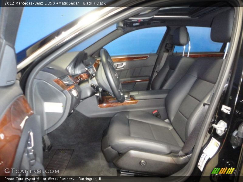 Black / Black 2012 Mercedes-Benz E 350 4Matic Sedan