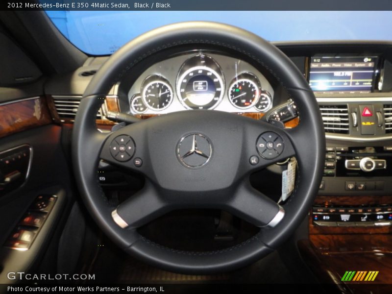 Black / Black 2012 Mercedes-Benz E 350 4Matic Sedan