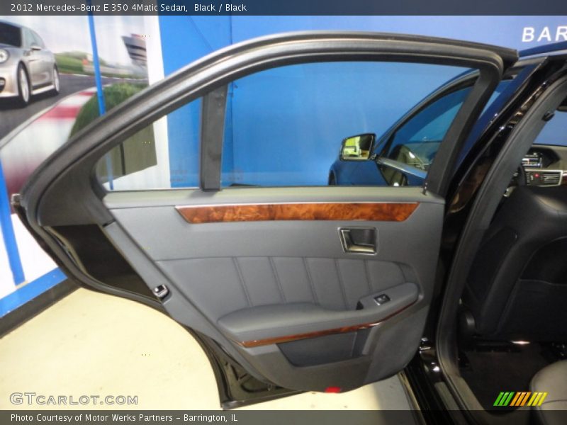 Black / Black 2012 Mercedes-Benz E 350 4Matic Sedan