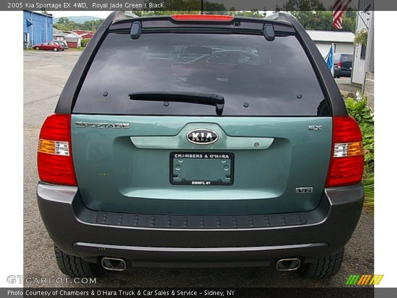 Royal Jade Green / Black 2005 Kia Sportage EX 4WD