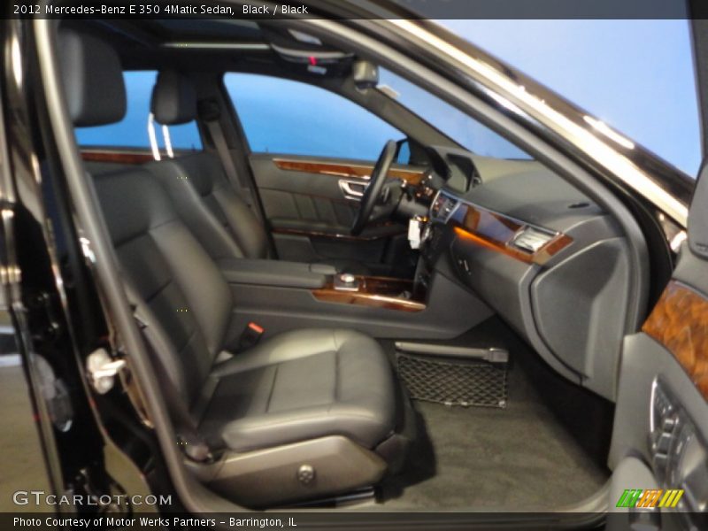 Black / Black 2012 Mercedes-Benz E 350 4Matic Sedan