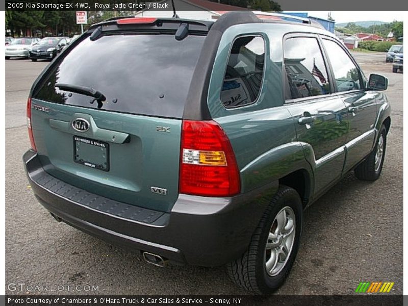 Royal Jade Green / Black 2005 Kia Sportage EX 4WD