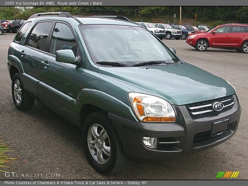 Royal Jade Green / Black 2005 Kia Sportage EX 4WD