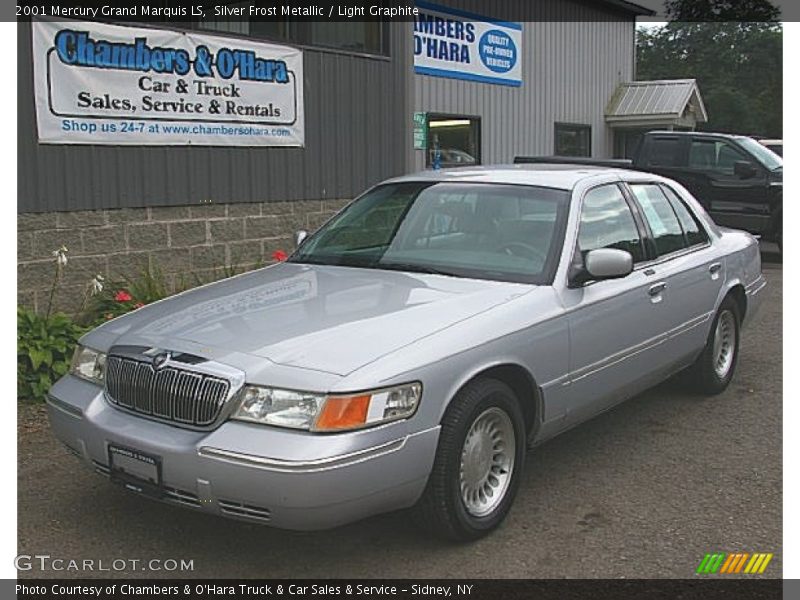 Silver Frost Metallic / Light Graphite 2001 Mercury Grand Marquis LS