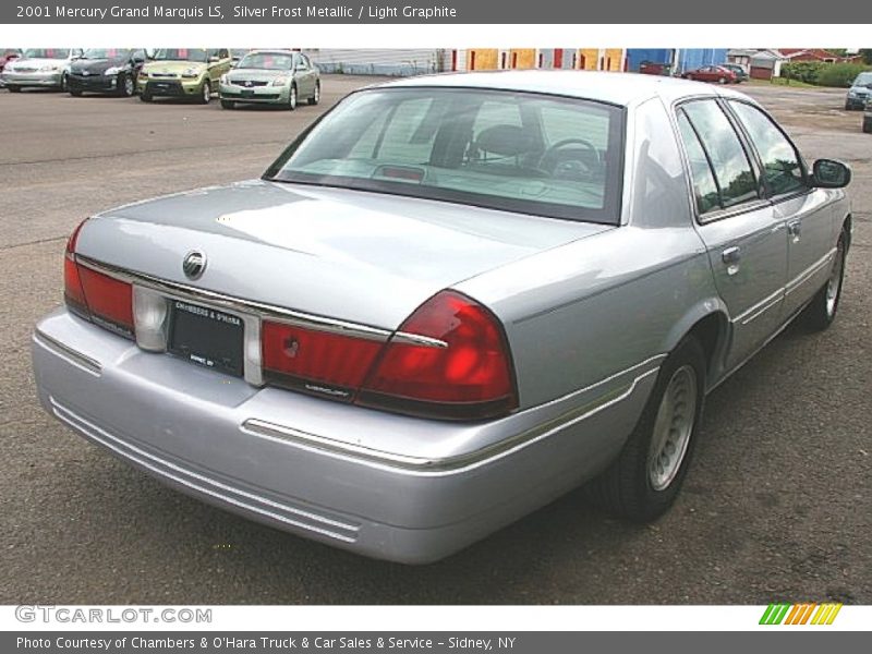 Silver Frost Metallic / Light Graphite 2001 Mercury Grand Marquis LS