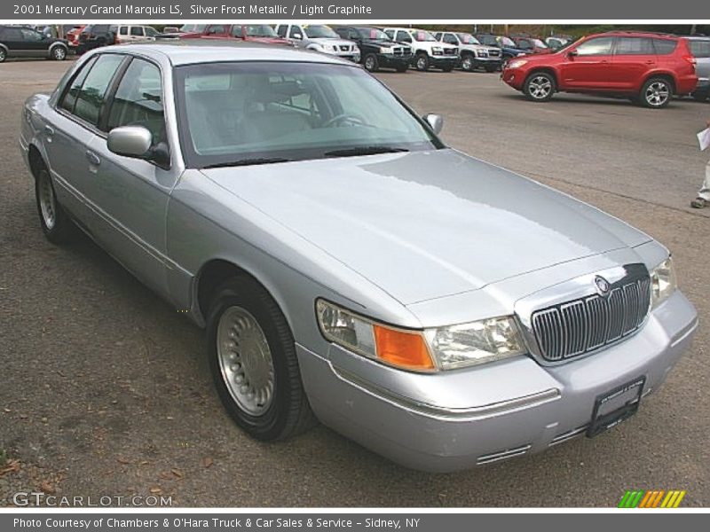 Silver Frost Metallic / Light Graphite 2001 Mercury Grand Marquis LS