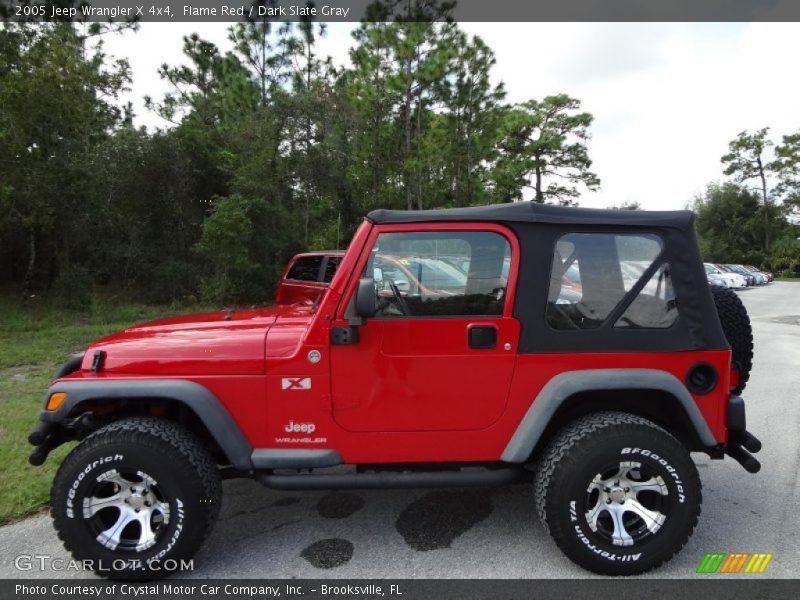 Flame Red / Dark Slate Gray 2005 Jeep Wrangler X 4x4