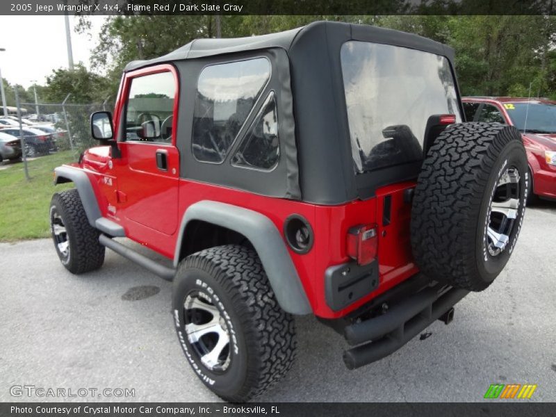 Flame Red / Dark Slate Gray 2005 Jeep Wrangler X 4x4