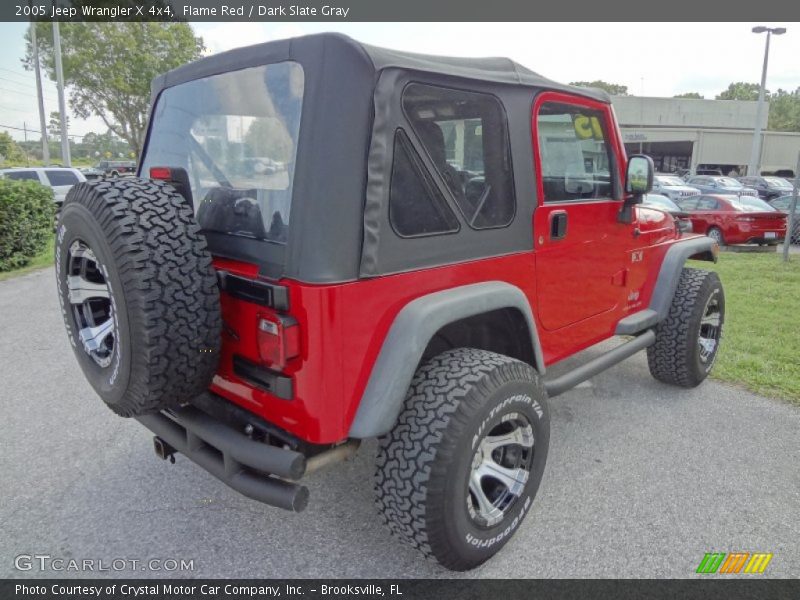 Flame Red / Dark Slate Gray 2005 Jeep Wrangler X 4x4