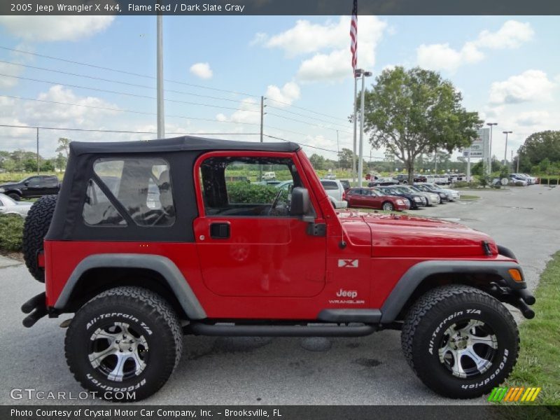 Flame Red / Dark Slate Gray 2005 Jeep Wrangler X 4x4