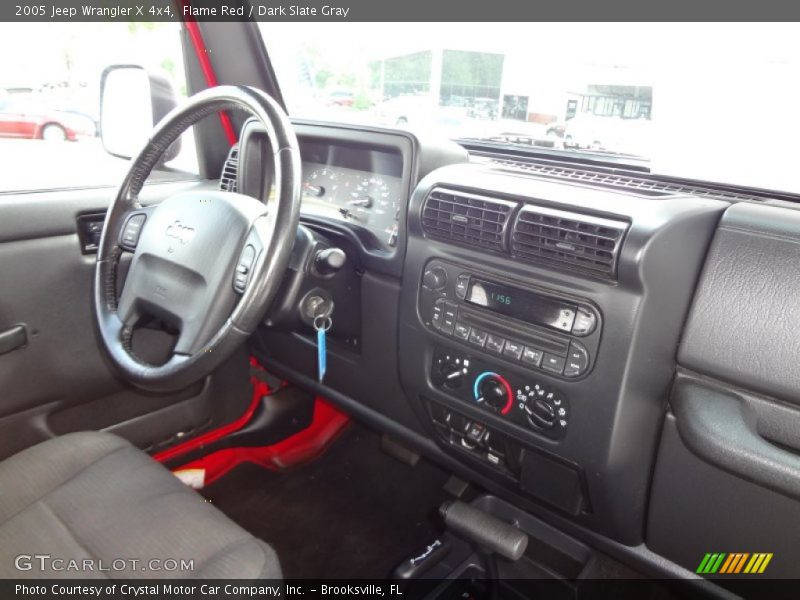 Flame Red / Dark Slate Gray 2005 Jeep Wrangler X 4x4