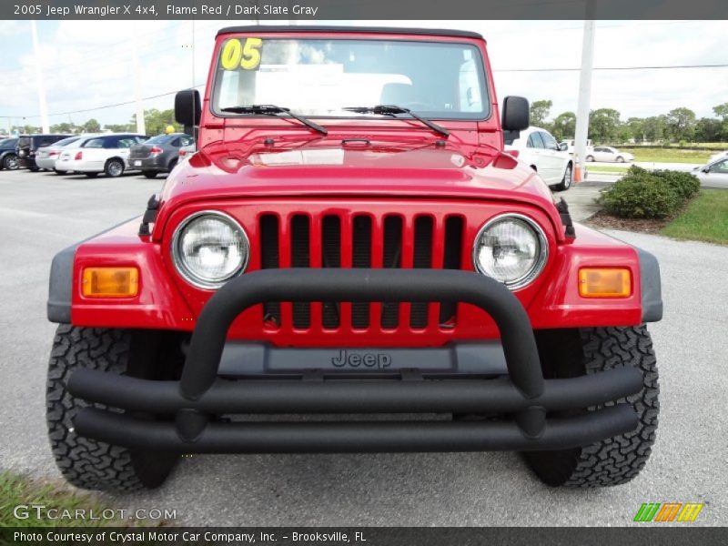Flame Red / Dark Slate Gray 2005 Jeep Wrangler X 4x4