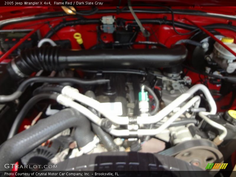 Flame Red / Dark Slate Gray 2005 Jeep Wrangler X 4x4