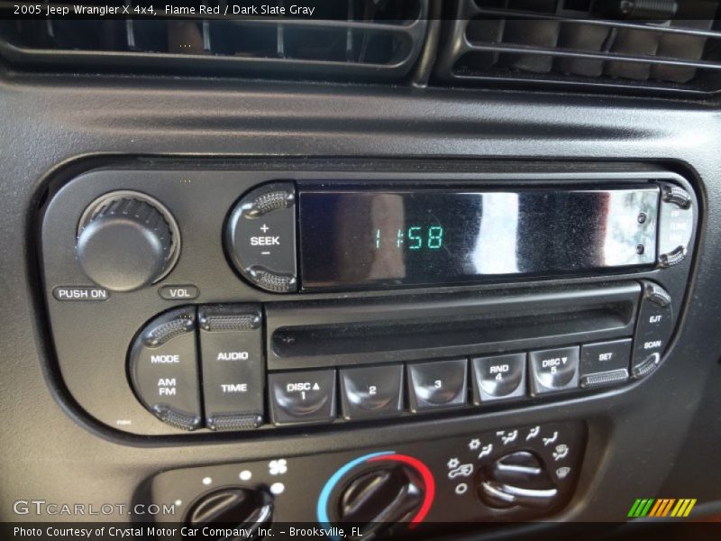 Flame Red / Dark Slate Gray 2005 Jeep Wrangler X 4x4