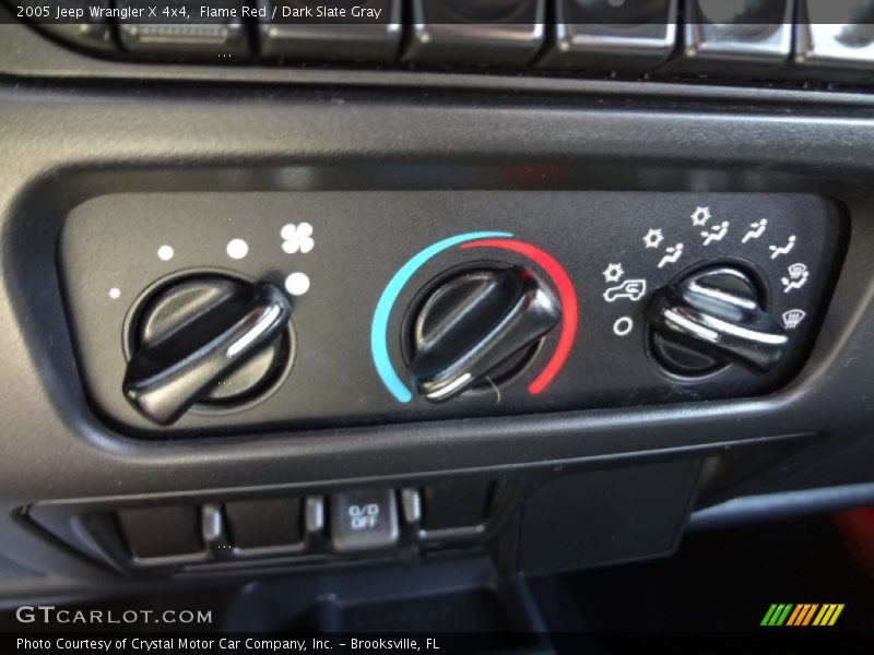 Flame Red / Dark Slate Gray 2005 Jeep Wrangler X 4x4