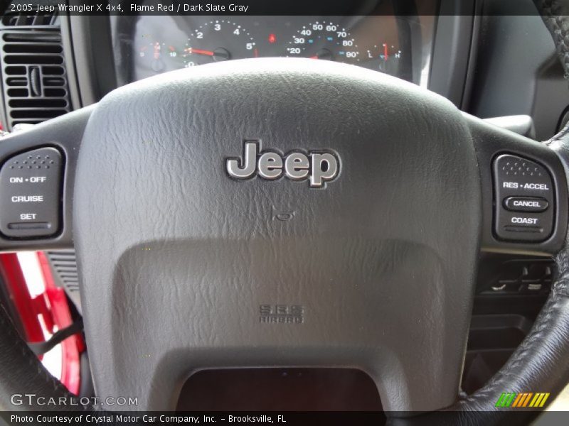 Flame Red / Dark Slate Gray 2005 Jeep Wrangler X 4x4