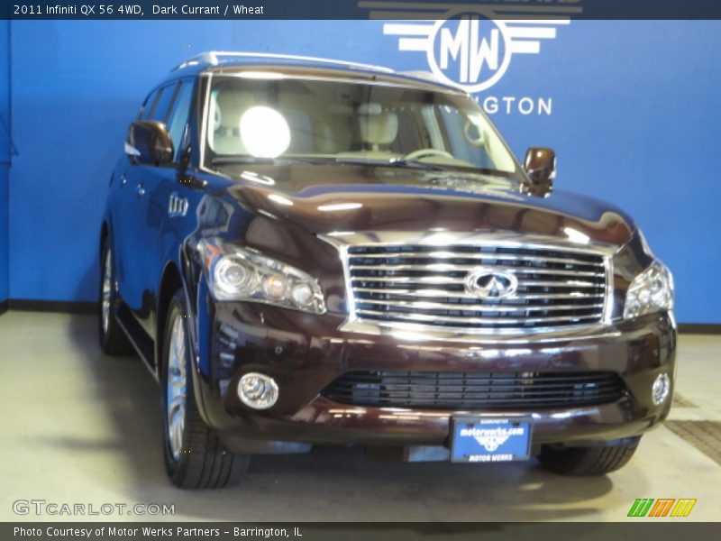 Dark Currant / Wheat 2011 Infiniti QX 56 4WD