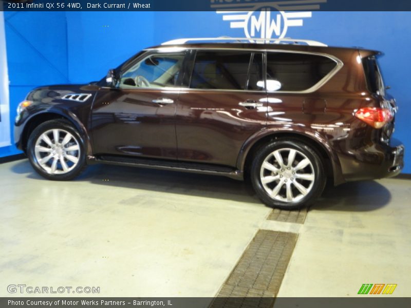 Dark Currant / Wheat 2011 Infiniti QX 56 4WD