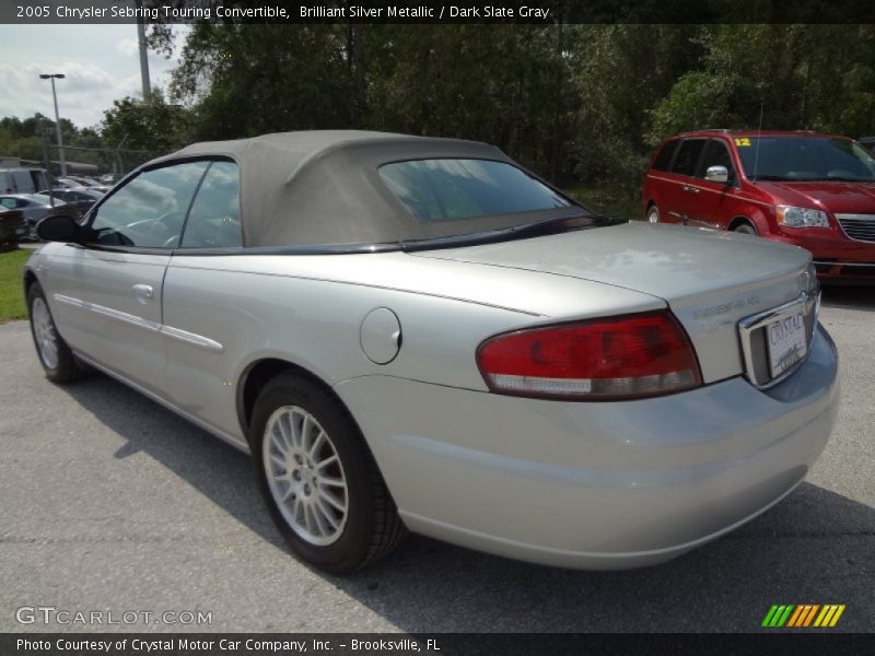 Brilliant Silver Metallic / Dark Slate Gray 2005 Chrysler Sebring Touring Convertible