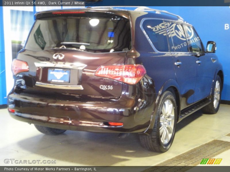 Dark Currant / Wheat 2011 Infiniti QX 56 4WD
