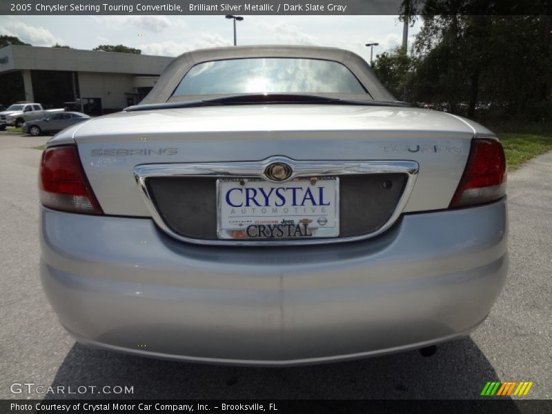 Brilliant Silver Metallic / Dark Slate Gray 2005 Chrysler Sebring Touring Convertible