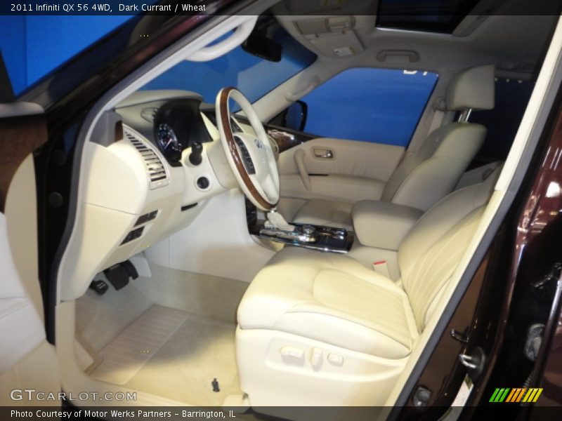 Dark Currant / Wheat 2011 Infiniti QX 56 4WD