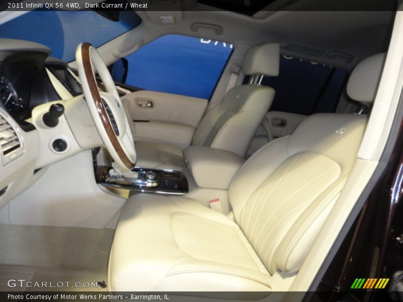 Dark Currant / Wheat 2011 Infiniti QX 56 4WD