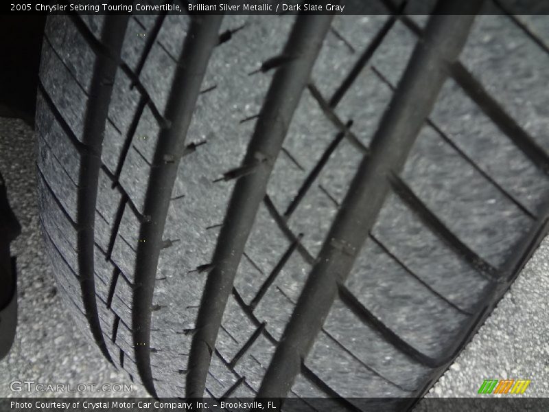 Brilliant Silver Metallic / Dark Slate Gray 2005 Chrysler Sebring Touring Convertible