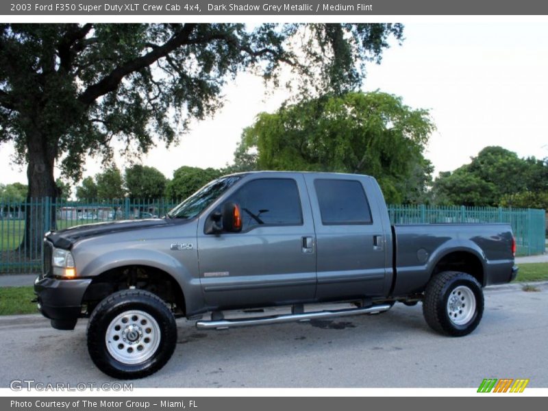 Dark Shadow Grey Metallic / Medium Flint 2003 Ford F350 Super Duty XLT Crew Cab 4x4